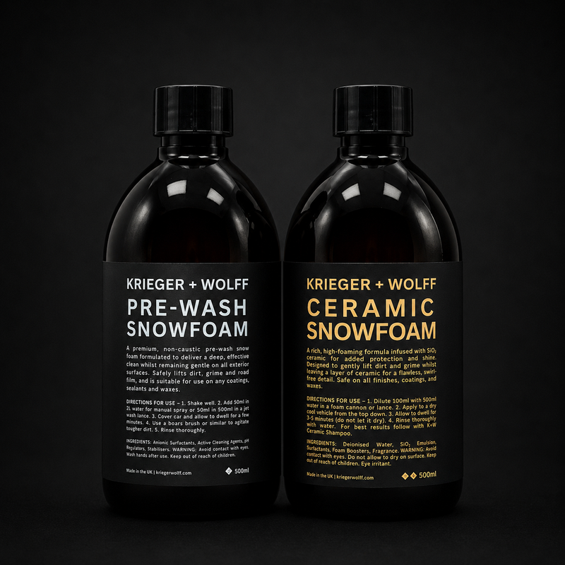 Pre-Wash + Ceramic Snow Foam + Ceramic Shampoo - the complete wash routine